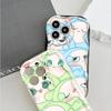 Милый мультяшный узор, кремовая текстура, мягкий силиконовый чехол с волнистыми краями, чехол для телефона Samsung