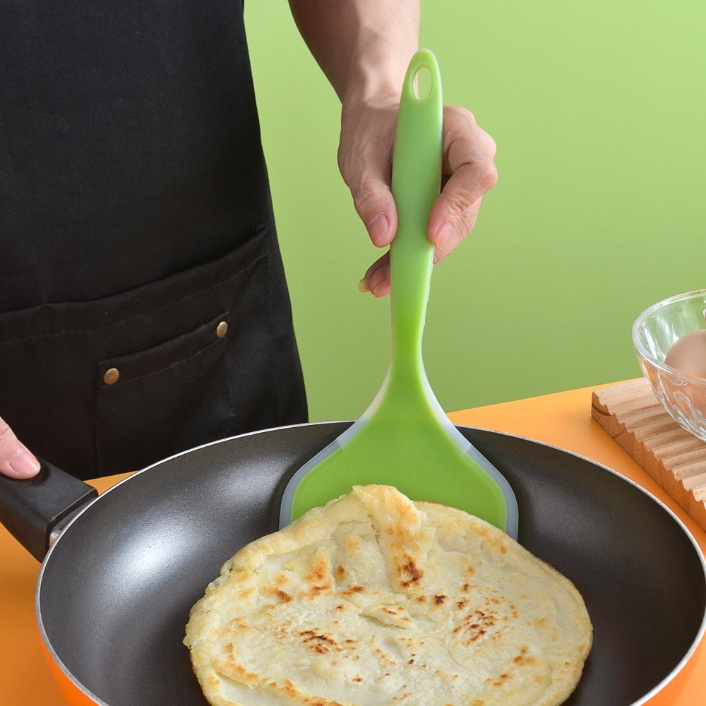 Силиконовая лопатка для тамаго-яки, бытовая антипригарная силиконовая лопатка для блинов, не повреждает сковороду, выпекает толстые яйца, лопатка для яки