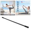 Палка для йоги Прочная стальная Регулируемая палка для растяжки Способствует гибкости и равновесию Универсальная палка для упражнений с поролоновыми ручками для фитнеса