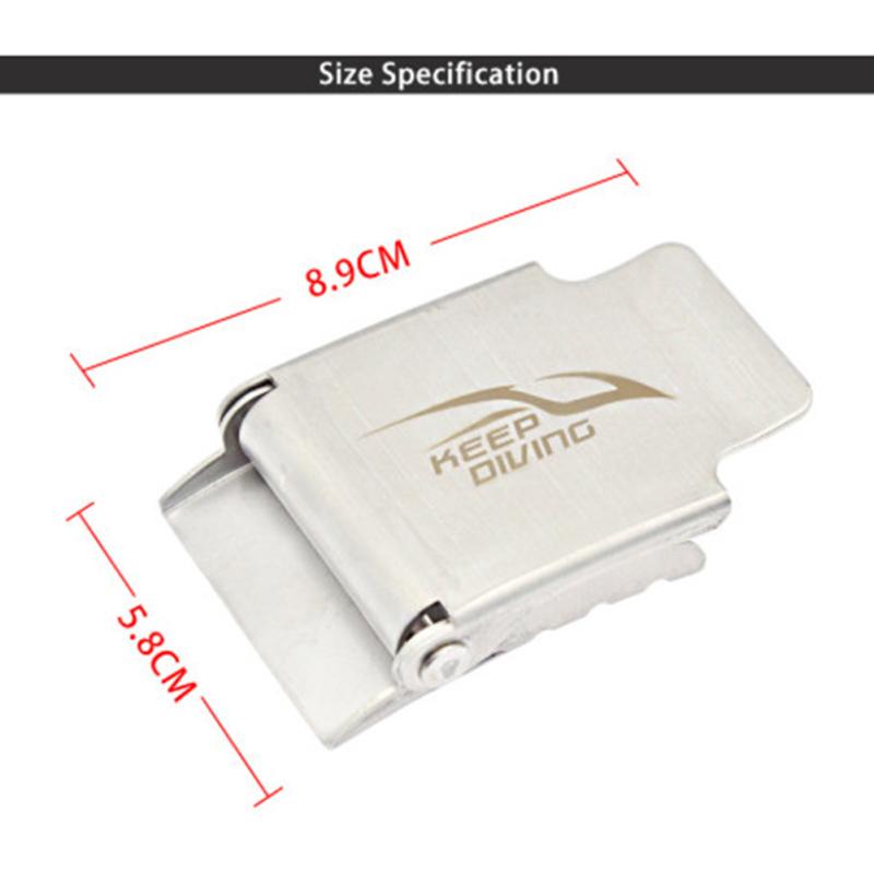 Пряжка для пояса с грузами для дайвинга Пряжка для ремня обвязки из нержавеющей стали Быстросъемная пряжка для BCD