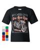 Одна Крутая Поездка Детская футболка для мальчиков Born to Ride Чоппер Боббер Route 66 Байкерская детская футболка