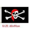 60x90cm Halloween Pirate Flag Skull Flag Polyester Banner Flags And Banners Home Decor Fade Resistant Jolly Roger Flag Decor