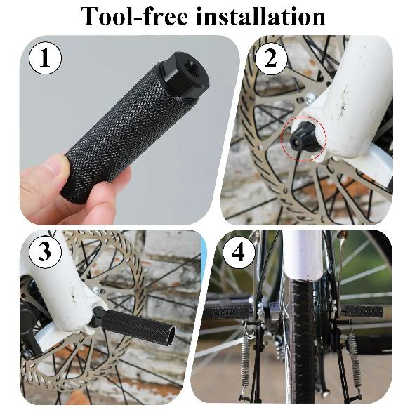 Bicycle Pegs Anti Skid Lead Foot For BMX Bike Fit 3/8'' Axle Footrest-Lever Bike Pegs Aluminum Alloy Bicycle Accessories