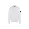 STONE ISLAND Однотонный свитшот с круглым вырезом и длинными рукавами с нашивкой с логотипом Мужской свитшот Белый 791561352-V0001