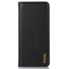 KHAZNEH For Motorola Moto G75 5G Case Genuine Cow Leather Wallet Phone Cover Nappa Texture