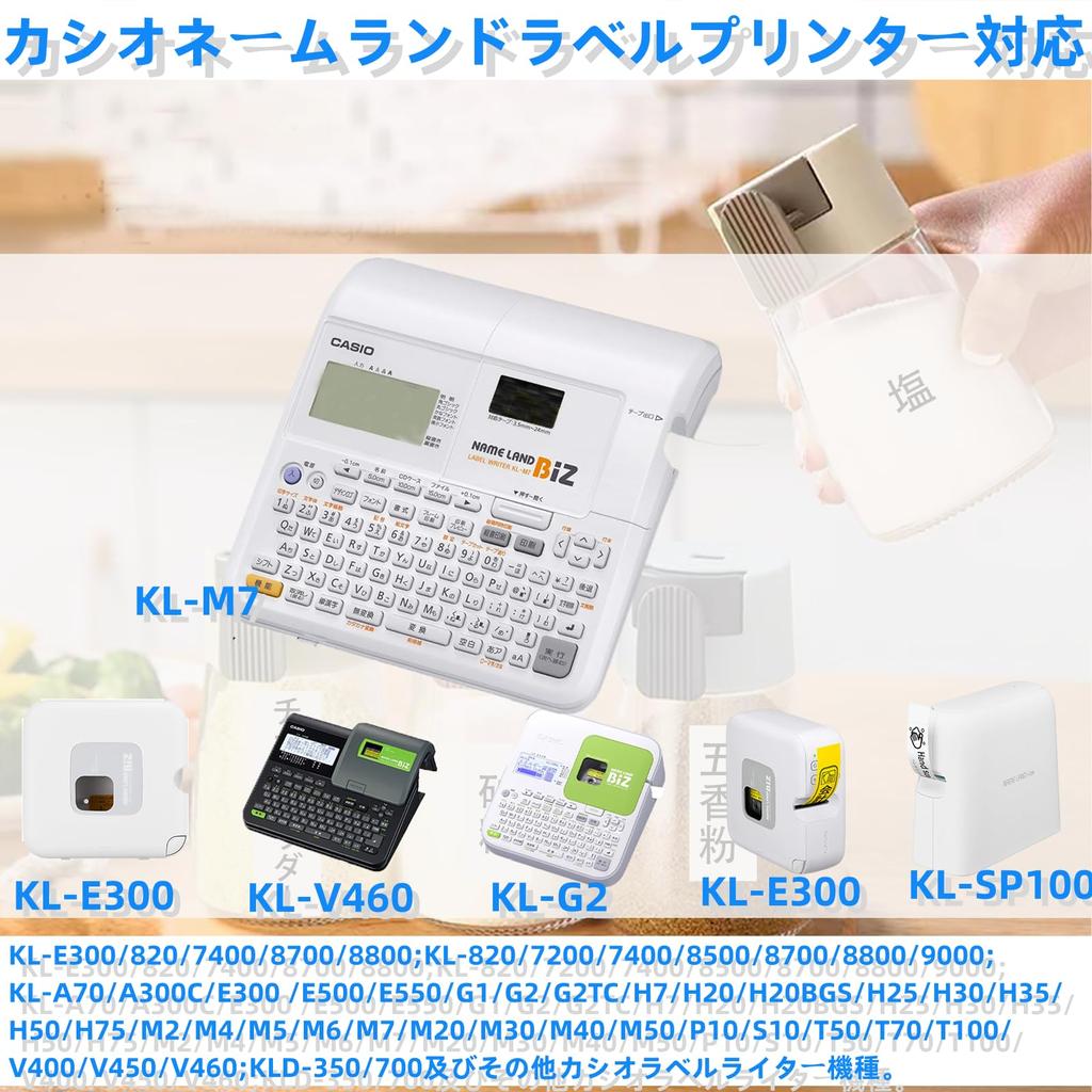 Совместимый товар Casio Name Land Tape 24 мм Белый Name Land Cartridge XR-24WE
