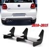 Car Rear Bumper Diffuser Flag Spoiler Splitter For Volkswagen VW Polo MK5 GTI 6R 6C Two Four Door Facelift Accessories 2010-2018