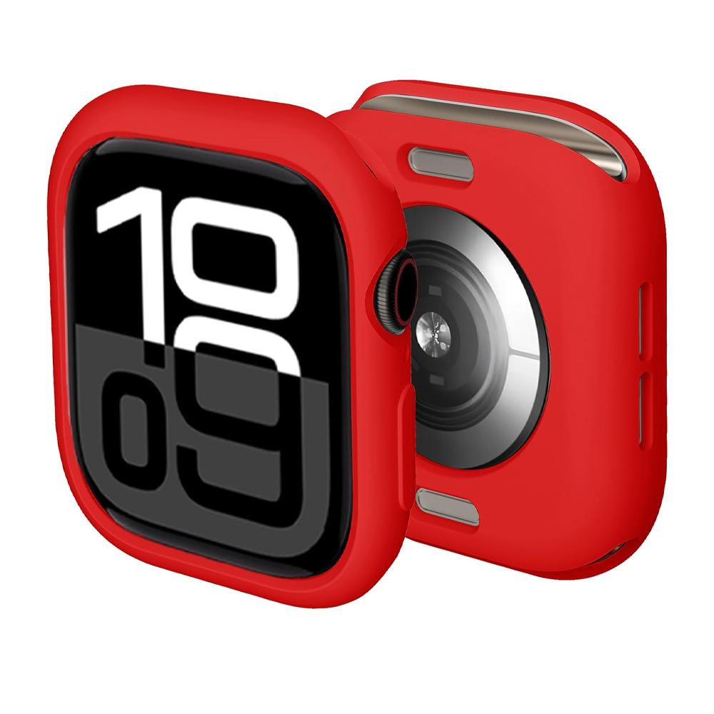 Чехол для Apple Watch 10 11 46 мм 42 мм Аксессуары Ударопрочный Защитный Мягкий Силиконовый Бампер Оболочка Чехол iwatch Серии Защита