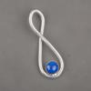 Подвеска из лазурита, ювелирное изделие из драгоценного камня ручной работы, подвеска из стерлингового серебра 925 пробы, подвеска с уникальным дизайном, ювелирный подарок для нее