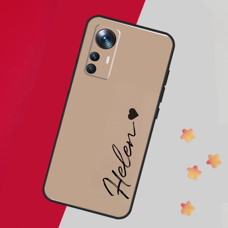 Персонализированная монограмма для POCO F5 X3 X5 Pro F3 F4 M5s X4 GT Чехол для Xiaomi 13 14 Pro 11T 12T 13T Pro 12 Lite 12X