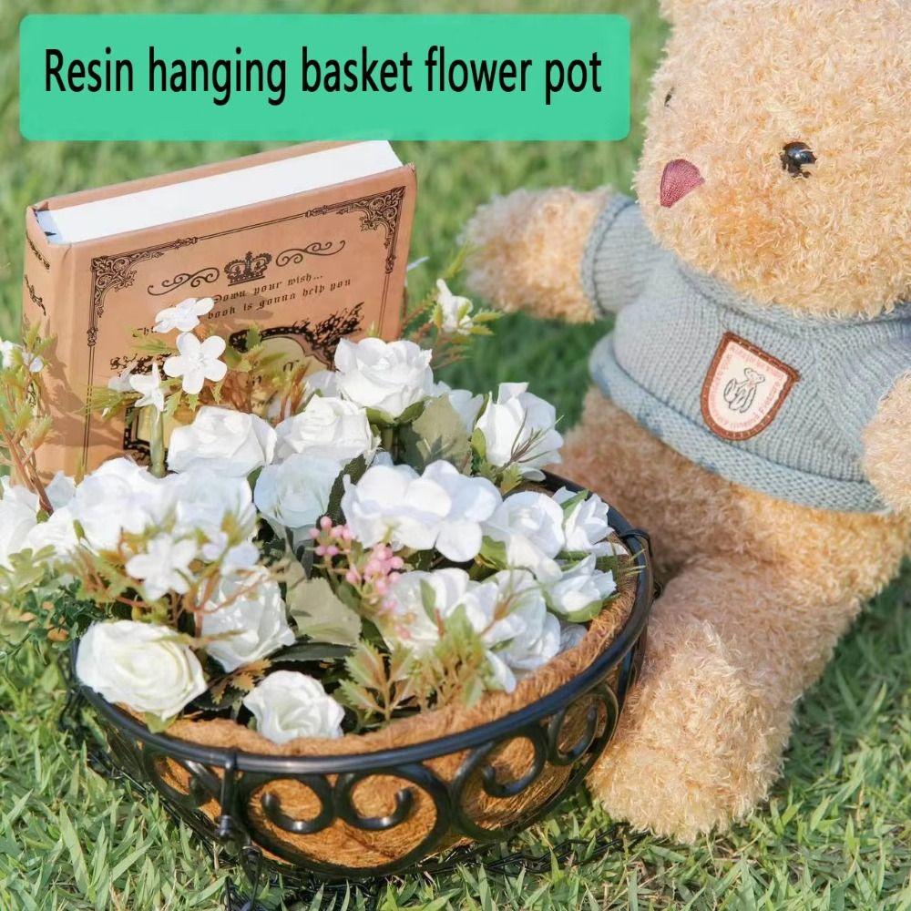 Iron Chain Hanging Basket European Planters Basket New Flowerpot
