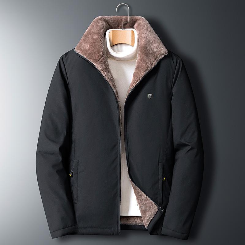 Winter Jacket Middle-Aged Men'S Clothing Winter Men'S Jacket Spring Autumn And Winter Fleece Thickened Top
