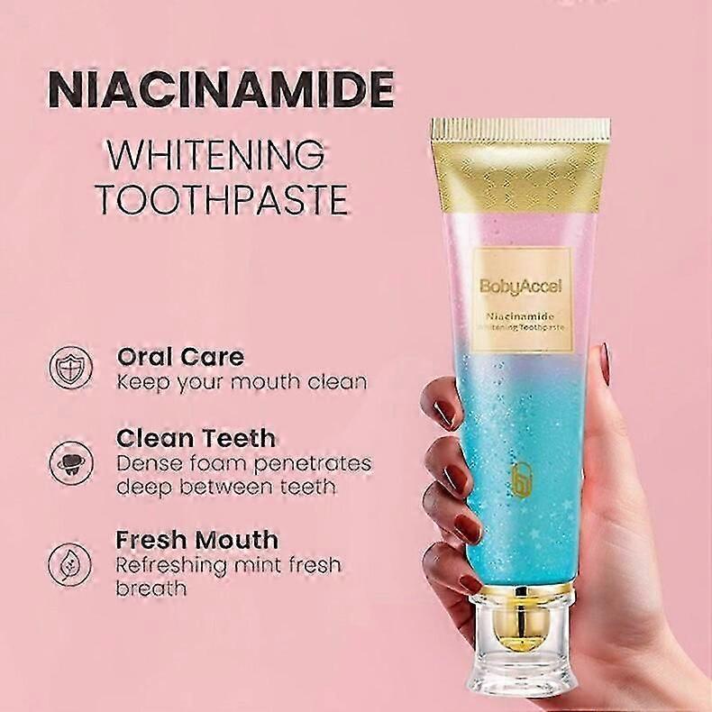 BodyAccel Niacinamide Whitening Toothpaste BodyAccel Toothpaste Niacinamide Teeth Whitening