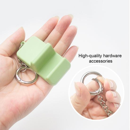 Holder Keychain Pendant Portable Plastic Phone Stand Mini Desk Cellphone