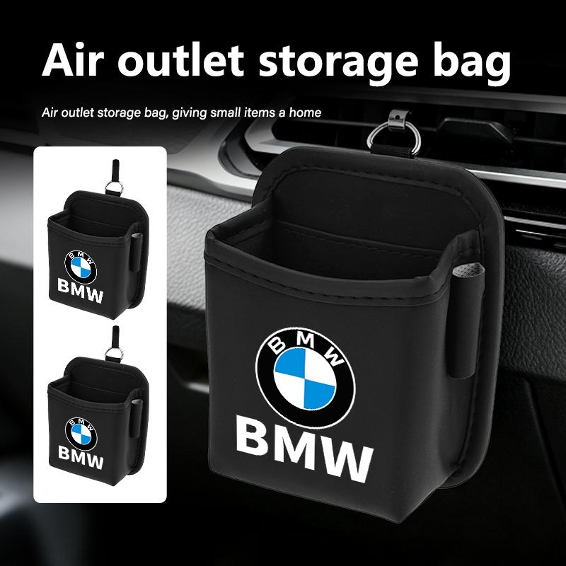 Car Air Vent Storage Pocket Phone Holder Coin Key Card Organizer For BMW M3 M5 X3 E93 F10 F20 F30 F40 F15 F25 F26 F31 F49 F86