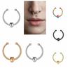 Non Piercing Fake Nose Septum Rings Bead  Trendy   Daily