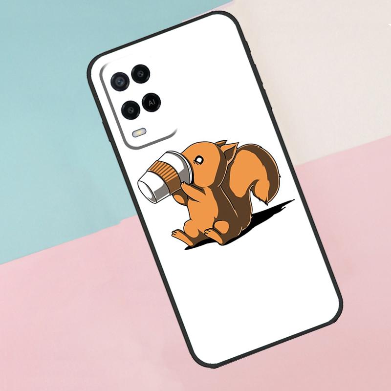 Мультяшная Белка Для Oppo A74 A94 A54 A80 A78 A98 A40 A60 A18 A38 A58 A15 A17 A77 A57S A16 A76 A96 Чехол для телефона