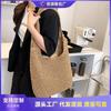 Large Capacity Straw Bag Women's Leisure New Versatile Shoulder Bag Woven Season Seaside Vacation Beach Bag