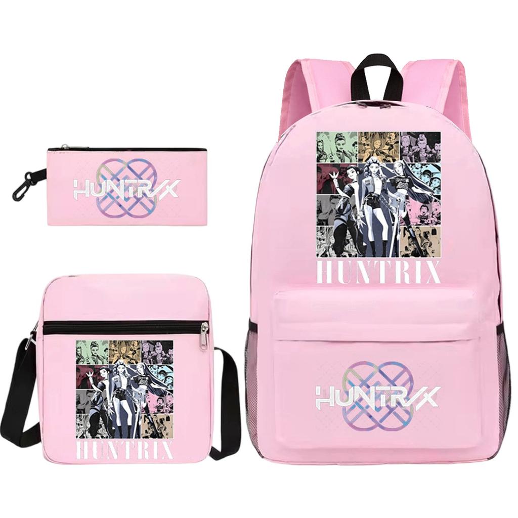 Girls Backpack College Large Capacity Lightweight Travel Backpack Bag Three-Piece Set