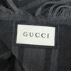 Превосходный мужской серый шерстяной шарф GUCCI Stall с ромбовидным узором и бахромой 544615 Б/у
