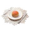 Круглая подставка под тарелку, термостойкие ПВХ коврики для стола с роскошной металлической глянцевой отделкой для декора на День благодарения, Рождество, свадебную вечеринку