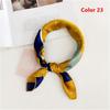 Gifts Women Small Vintage Square Scarf Silk Feel Satin Head Neck Hair Tie Band