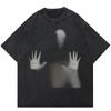 2024 Streetwear SOS Save Me Human Shadow Graphic Unisex T-Shirt