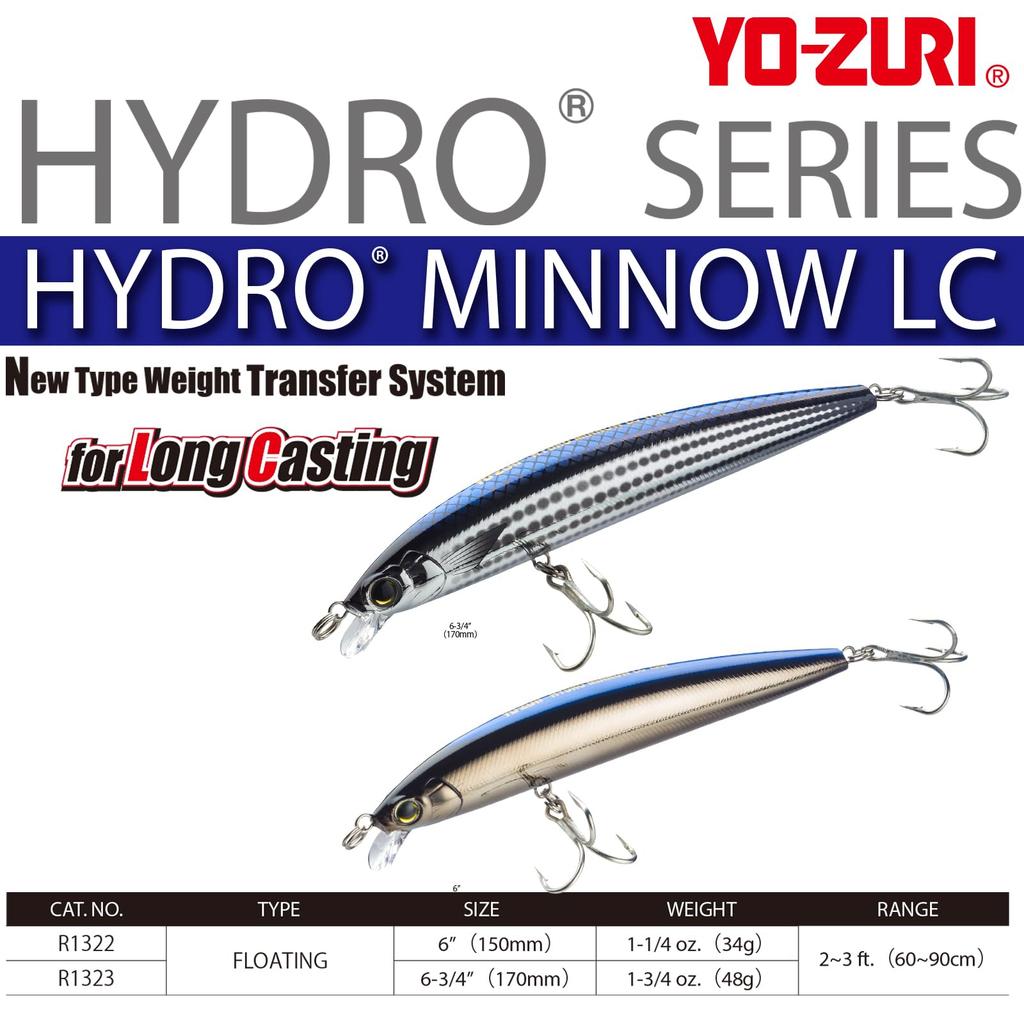 Saltwater Lure Hydro Minnow LC Floating 150mm Sand Eel YO-ZURI Color