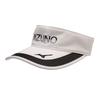 E2MWA222 Logo Visor with Deodorizing Tape and Adjustable Free Size Women's Elastic, White,