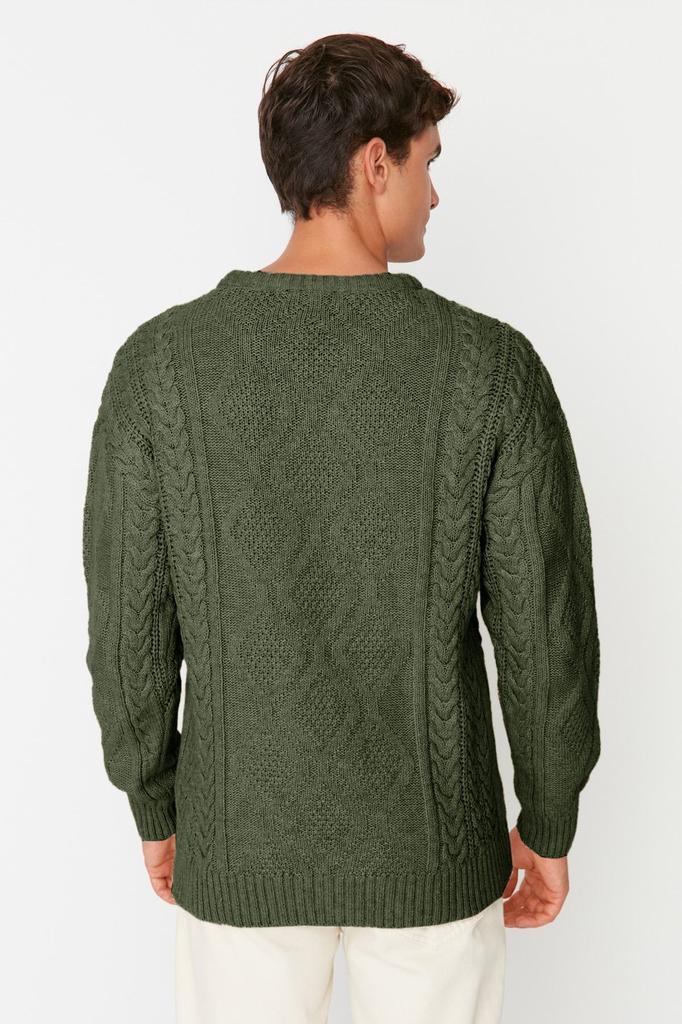 Мужской модный стильный свитер унисекс с камнями большого размера, широкий крой с круглым вырезом, плетеный трикотаж с волосами