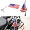 Motorcycle Flag Poles Mount for 1/2 Luggage Rack Motorcycle Flagpole Easy Install Flag Shelf With Base