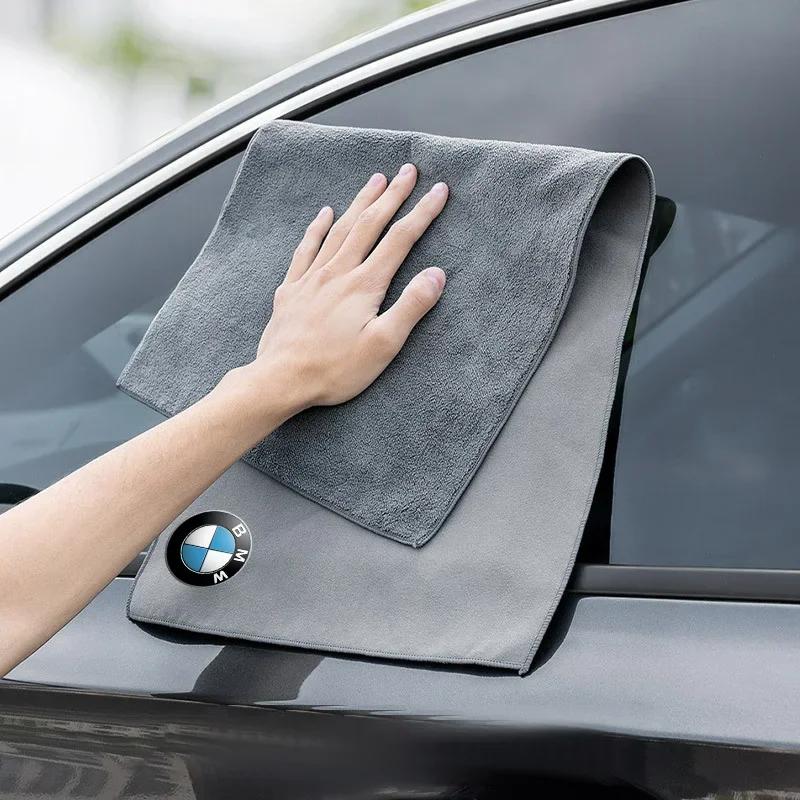 Для BMW Микрофибровое полотенце Тряпки для чистки автомобиля Полотенце для мытья Стайлинг Автотовары Для BMW X1 X2 X3 X4 X5 X6 3 Серии 5 Серии 7 Серии E