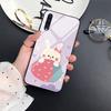Cartoon Cute Duck Rabbit Case For Samsung Galaxy A52 A70 A71 A73 A53 A13 5g A03 A72 A22 A21s A03 Core A42 Tempered Glass Cover