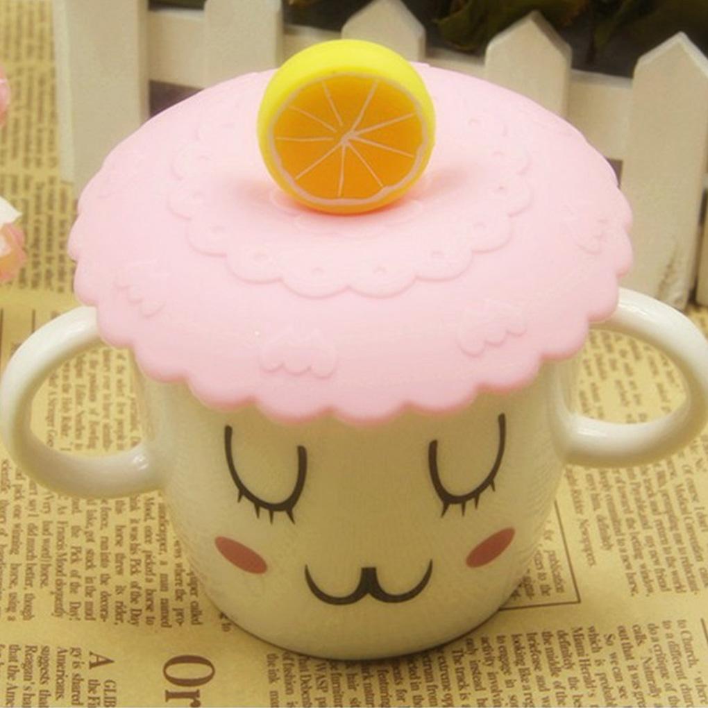 Крышка для чашки Силиконовая мультяшная крышка для бутылки Пылезащитная крышка