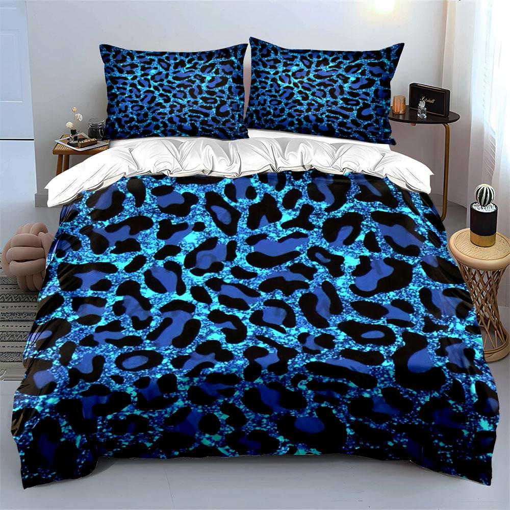 "Leopard Print Bedding Set" Multiple sizes kid's and adults' bedroom Exquisite 3PC bedding set, gift