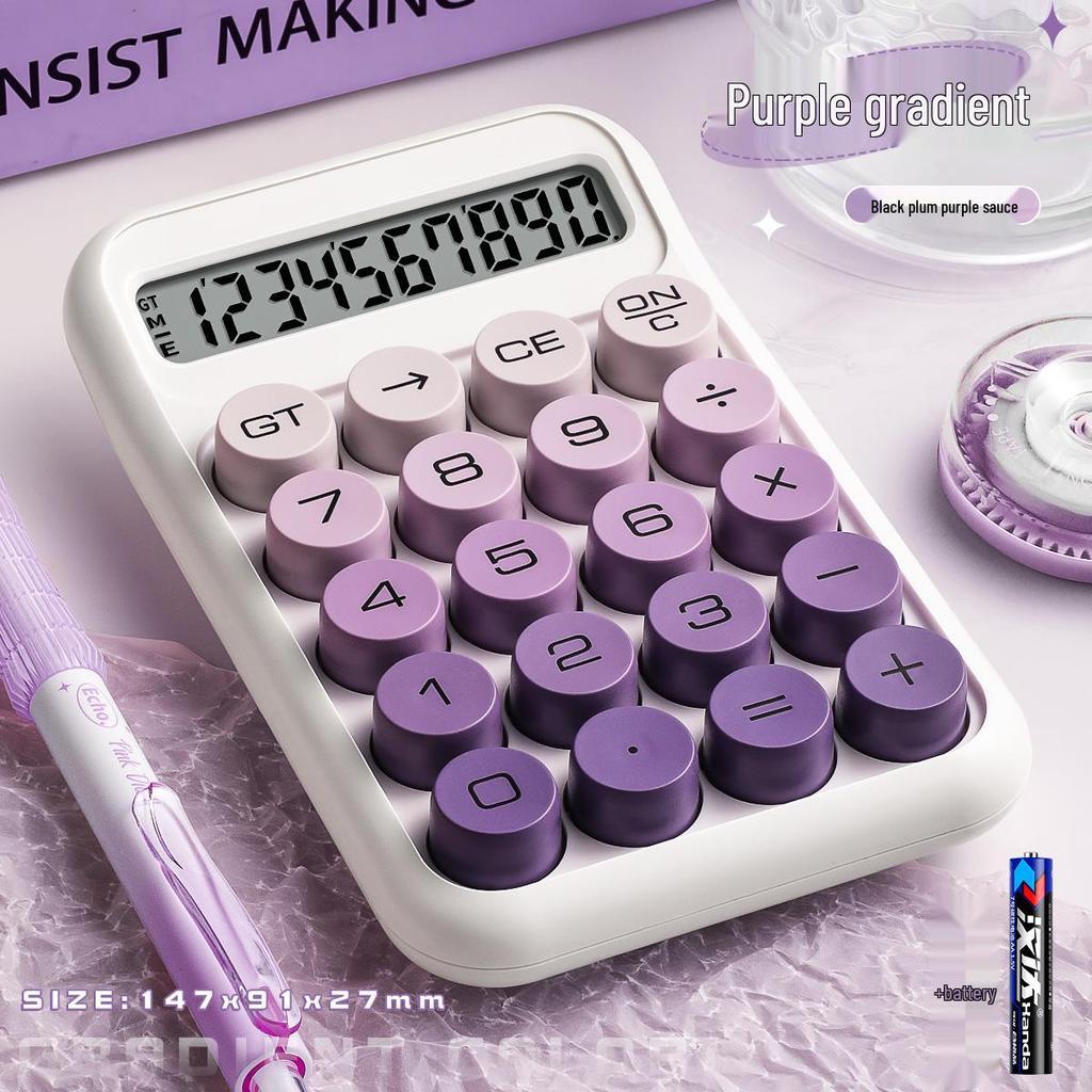 Gradient Goddess Multifunctional Office & Exam Calculator with Flexible Keyboard
