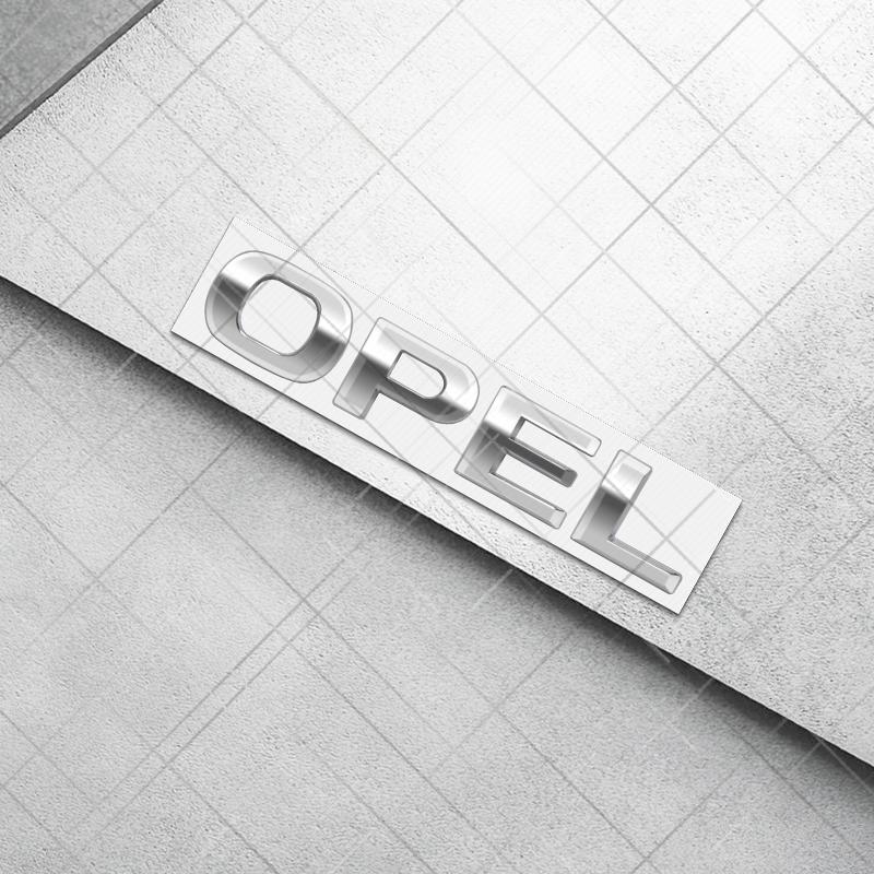 Metal 3D For OPEL Corsa Logo Astra Adam Insignia GTC Movano Zafira Car Styling Rear Trunk Letter Emblem Sticker Auto Accessories