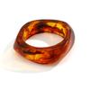 Vintage Punk Brown Coffee Thick Resin Acrylic Bangles Geometric Irregular Wide Cuff Bangle Bracelet For Women Men Jewelry