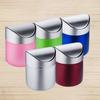 Rust-proof Mini Flip Trash Can Dust-proof Creative Storage Bin Desktop Trash Can  Dormitory