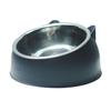 Raised Cat Food Bowl 15-degree Tilted Elevated Pet Feeder Bowl Anti Spill Stainless Steel Pet Food Dish for Dogs And Cats To Protect Pet's Spine
