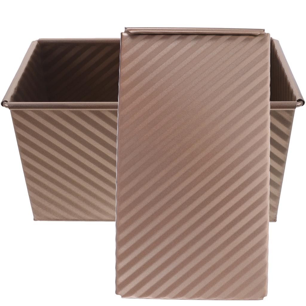 Форма для тостов, противни для выпечки хлеба, удобная буханка из углеродистой стали с крышкой для сэндвичей