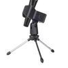 Microphone Tripod Stand with Microphone Holder, Stable, for Filming, Podcasting, and Singing, Clip Holder Set, Anti-Slip, Convenient Storage, Ideal Fo