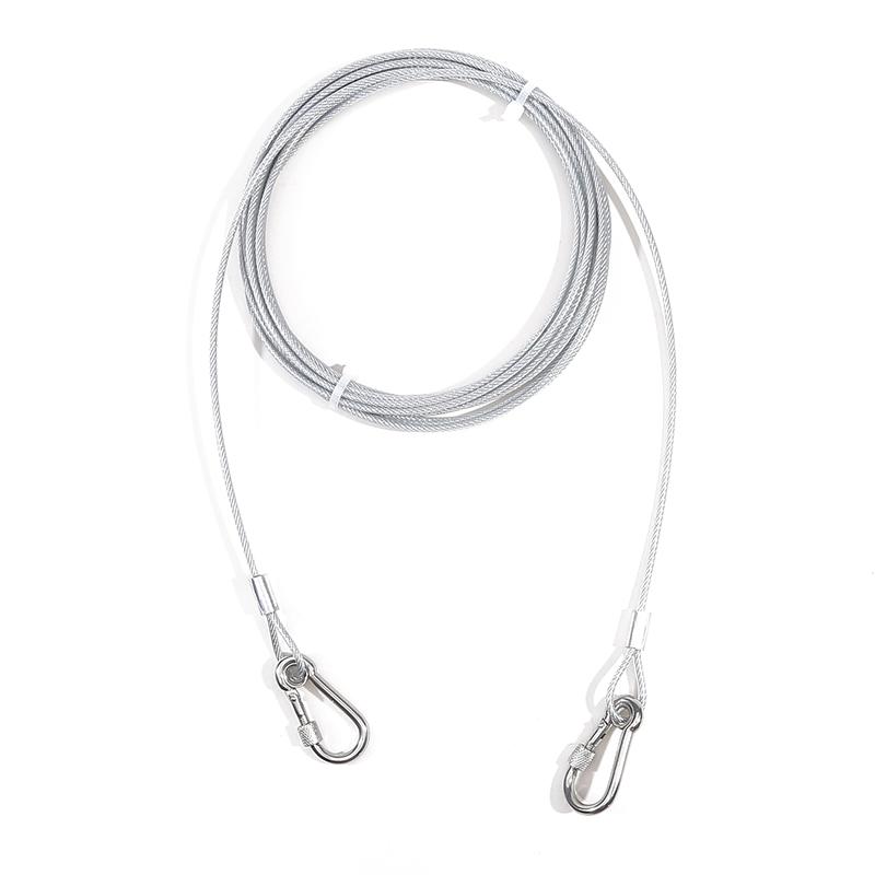 Стальной поводок для собаки, веревка для собаки для большой собаки, поводок для собаки, немецкая овчарка, прочная шлейка для собаки, поводок для домашнего питомца