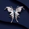 Retro Butterfly Protection Brooch, High-End Women'S Exquisite Light Luxury Butterfly Brooch, Niche Design Temperament Accessories