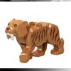 Compatible with Small Particle Building Blocks Animal Woolly Mammoth Saber-toothed Tiger Elk Boar Sheep Bear Horse Shark