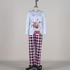 2025 Elk Print Parent-Child Christmas Pajamas Set - Long Sleeve Autumn/Winter Family Homewear