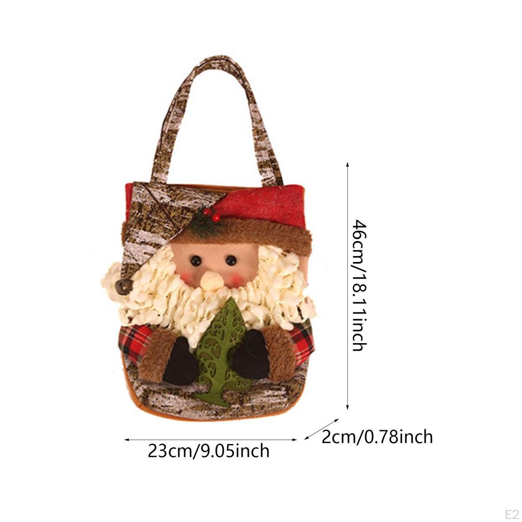 Christmas Gift Bag Candy Decoration Small Bags Reusable Party Supplies Tote