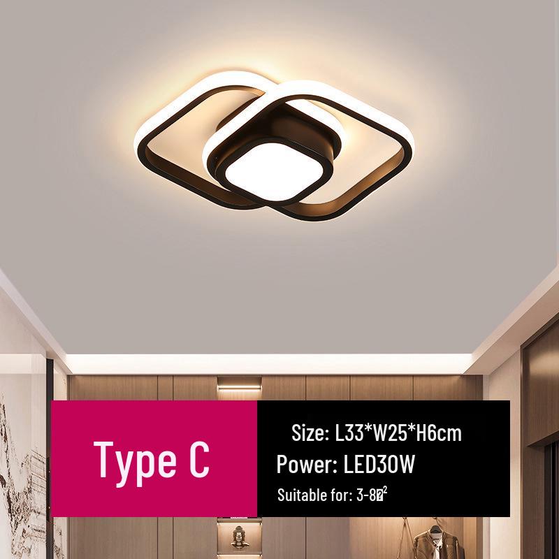 Скандинавский светодиодный потолочный светильник для холла, гардеробной, лестницы, балкона и коридора
