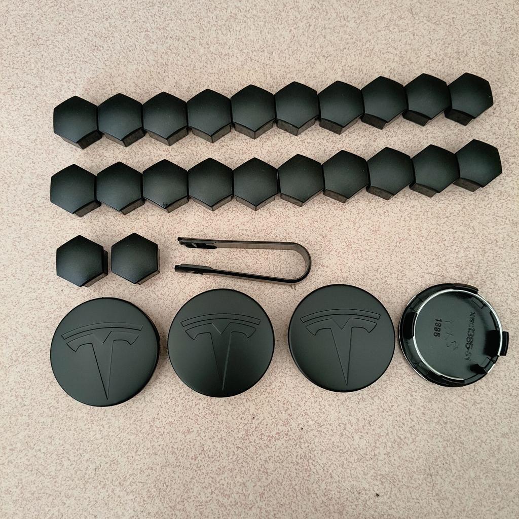 4PCS 25PCS 29PCS 56/57MM For Tesla Model3 /ModelY/2025 Model Y Juniper Sport Emblem Wheel Center Hub Cap Car Rims Cover Hubcaps
