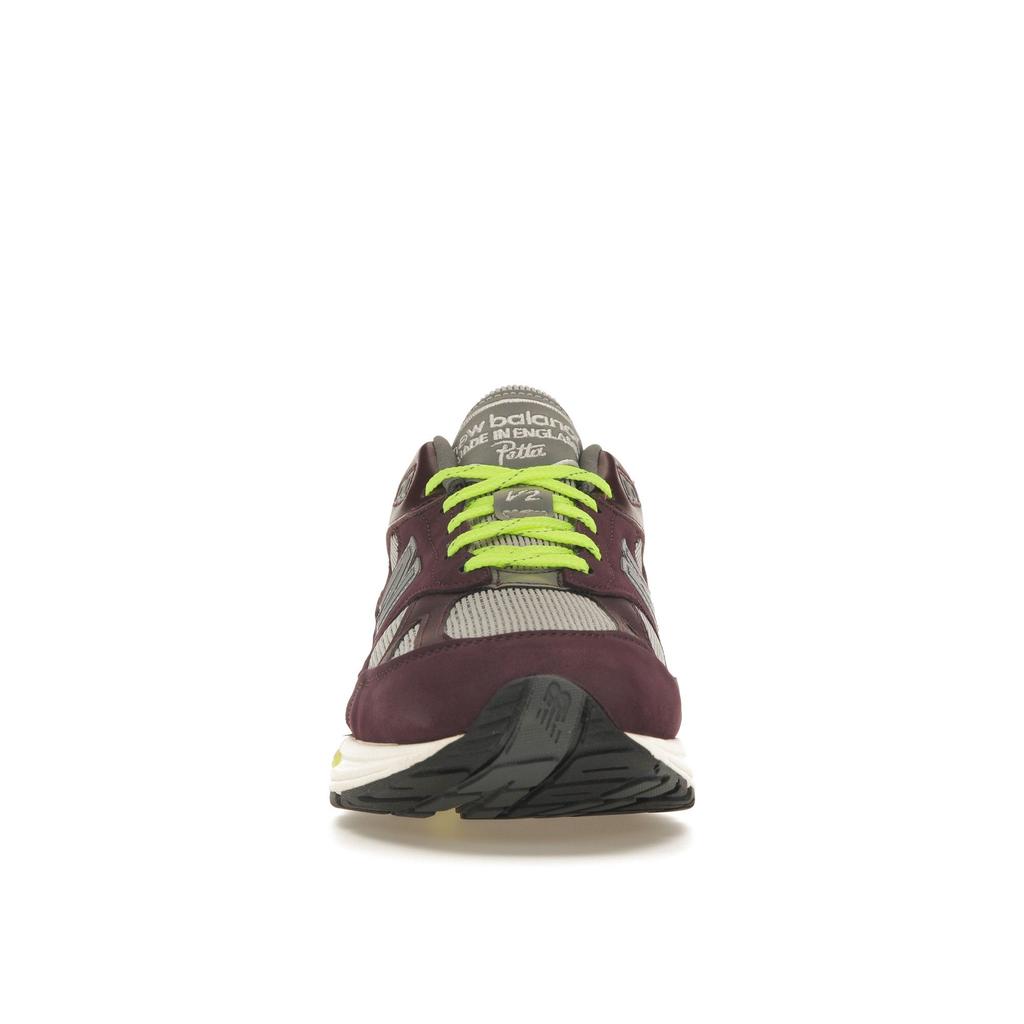 Patta X New Balance 991v2 Made In England Pickled Beet Unisex Sneakers Red Safety-Yellow Winetasting U991PD2